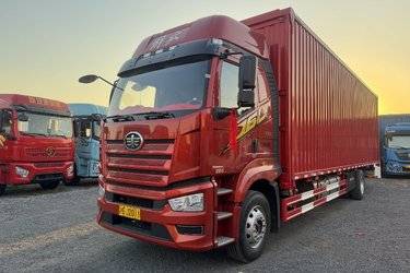 二手一汽解放 J6L 经典版 240马力 4X2 8.2米厢式载货车(国六) 单桥 大柴二手载货车 黄牌图片