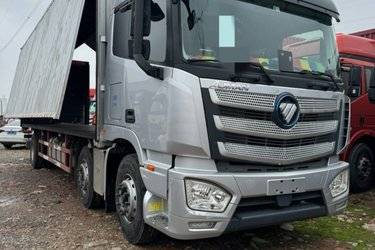 二手福田 欧曼EST 6系重卡 280马力 6X2 9.53米厢式载货车(国五) 前四后四 锡柴二手载货车 黄牌图片