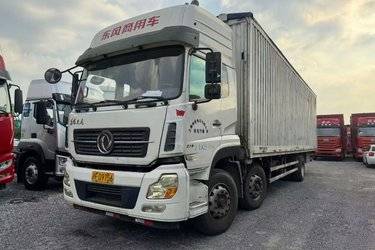 二手东风商用车 天龙重卡 270马力 6X2 9.6米厢式载货车(国五) 前四后四 康明斯二手载货车 黄牌图片