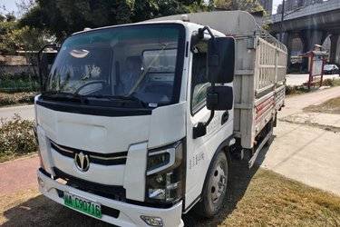 二手飞碟EV5 4.5T 4.15米单排纯电动仓栅式轻卡  二手电动卡车电动载货车图片