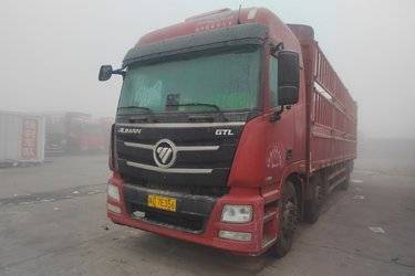 福田 欧曼GTL 6系重卡 290马力 6X2 9.56米仓栅式载货车(国六) 前四后四 福田康明斯二手载货车 黄牌
