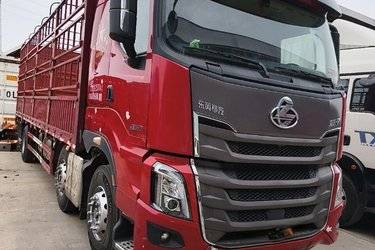二手东风柳汽 乘龙H7重卡 350马力 8X4 9.6米仓栅式载货车(国五) 前四后八 玉柴二手载货车 黄牌图片