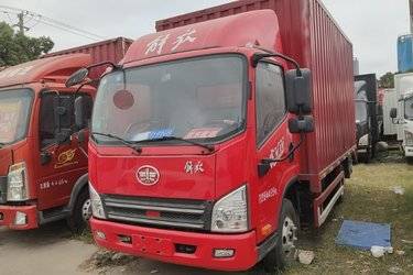 二手解放 虎VN 130马力 4.16米单排厢式轻卡(国五) 单桥 潍柴二手载货车 蓝牌图片