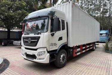 二手东风商用车 天锦KR 舒适版 290马力 4X2 9.8米厢式载货车(国六) 单桥 东风康明斯二手载货车 黄牌图片