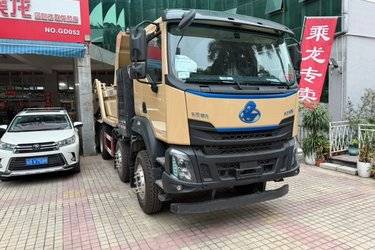 二手东风柳汽 乘龙H7 复合版 9.4L柴油 400马力 8X4 法士特12档 6.8米自卸车(国六) 前四后八 佩卡二手自卸车 黄牌图片