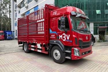 二手东风柳汽乘龙M3V 4.3L柴油 240马力 4X2 法士特8档 5.2米仓栅式载货车(国六) 单桥 玉柴二手载货车 黄牌图片