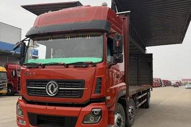 二手东风商用车 天龙重卡 220马力 4X2 9.6米厢式载货车底盘(国五) 单桥 康明斯二手载货车 黄牌图片