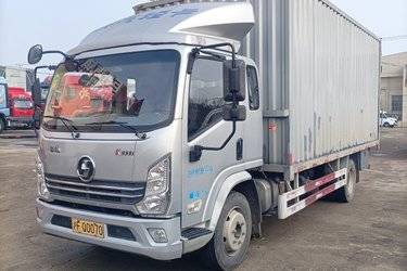 二手陕汽轻卡 德龙K3000 舒适型 160马力 5.4米排半厢式载货车(国六) 单桥 潍柴二手载货车 黄牌