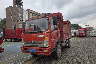 二手重汽王牌 7系 129马力 3.8米排半仓栅式轻卡(国四) 单桥 云内动力二手载货车 蓝牌图片