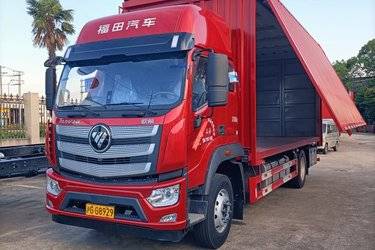 二手福田 欧航R系 240马力 4X2 6.8米厢式载货车(国六) 单桥 福田康明斯二手载货车 黄牌图片
