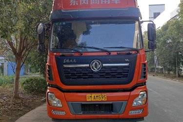 二手东风商用车 天锦重卡 292马力 6X2 9.8米仓栅式载货车(国五) 前四后四 福田康明斯二手载货车 黄牌