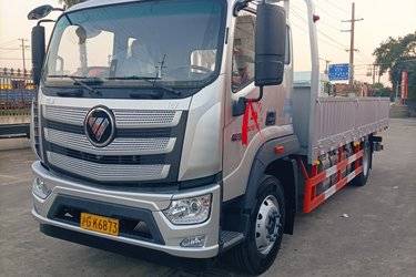二手福田 欧航R系 240马力 4X2 6.8米栏板载货车(国六) 单桥 福田康明斯二手载货车 黄牌图片