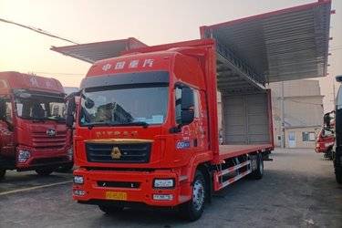 二手中国重汽 汕德卡SITRAK G5重卡 290马力 4X2 9.6米厢式载货车(国六) 单桥 曼二手载货车 黄牌