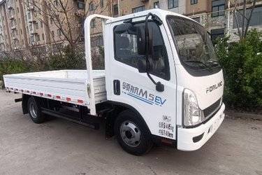 二手福田奥铃 智蓝EM 4.5T 4.17米单排纯电动栏板轻卡77.28kWh  二手电动卡车电动载货车图片