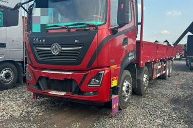 二手东风商用车 天龙KL重卡 复合版 465马力 8X4 9.6米栏板载货车(国五) 前四后八 雷沃动力二手载货车 黄牌
