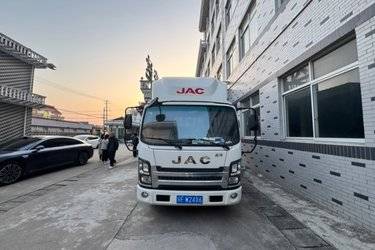 二手江淮 威铃M6 3.0L 129马力 CNG 4.18米单排仓栅式轻卡(国六) 单桥 江铃二手载货车 蓝牌