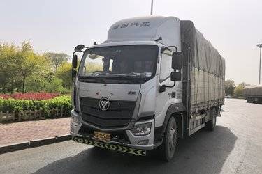 二手福田 欧航R系 220马力 4X2 6.8米仓栅式载货车(国六) 单桥 福田康明斯二手载货车 黄牌图片