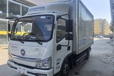 二手福田 奥铃智蓝 4.5T 4.14米单排纯电动厢式运输车(BJ5045XXYEV3)  二手电动卡车电动载货车图片