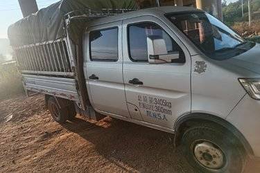 二手长安跨越王X3 PLUS 舒适型 1.6L CNG 105马力 东安5档 2.75米双排仓栅式微卡(国六) 单桥 东安二手载货车 蓝牌图片