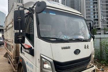 二手前晨汽车 EC1 4.1米单排纯电动仓栅式轻卡  二手电动卡车电动载货车图片