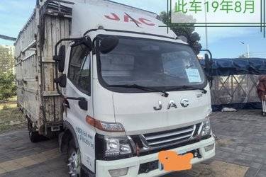 二手江淮 骏铃V6 130马力 4.18米单排仓栅式轻卡(国五) 单桥 云内动力二手载货车 蓝牌图片