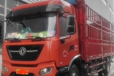 二手东风商用车 天锦KR 230马力 4X2 6.75米排半仓栅式载货车(国五) 单桥 东风康明斯二手载货车 黄牌图片
