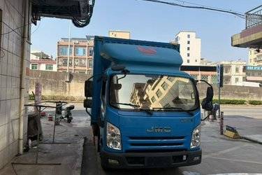 二手江铃 全新凯运宽体 129马力 3.2米双排厢式轻卡(国六) 单桥 安徽康明斯二手载货车 蓝牌图片