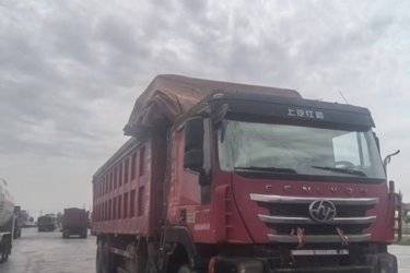 二手上汽红岩 杰狮C500重卡 重载版 450马力 8X4 8.6米自卸车(国五) 前四后八 上菲红二手自卸车 黄牌