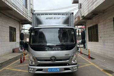 二手福田 奥铃捷运 经典版 160马力 4.17米单排仓栅式轻卡(国六) 单桥 福田康明斯二手载货车 蓝牌图片