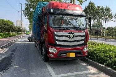 二手福田 欧航AR系 220马力 4X2 6.8米仓栅式载货车(国六) 单桥 福田康明斯二手载货车 黄牌图片
