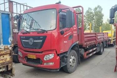 二手东风商用车 天锦KR 精英版 210马力 4X2 6.8米栏板载货车(国六)(平顶)(国六) 单桥 重庆康明斯二手载货车 黄牌图片