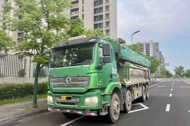 二手陕汽重卡 德龙新M3000 350马力 8X4 7.2米自卸车(国五) 前四后八 潍柴二手自卸车 黄牌图片