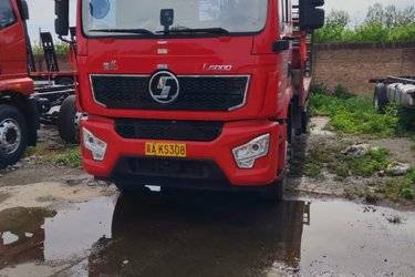 二手平板运输车 陕汽重卡 德龙L5000 300 8.7 6X2图片