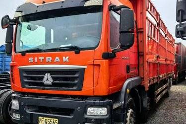 二手中国重汽 汕德卡SITRAK G5重卡 290马力 6X2 9.52米仓栅式载货车(国六) 前四后四 东风康明斯二手载货车 黄牌