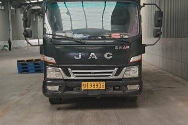 二手江淮 骏铃A8 170马力 5.85米排半厢式载货车(国六) 单桥 康明斯二手载货车 黄牌图片