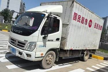 二手福田 奥铃TX 110马力 4.165米单排厢式轻卡(国五) 单桥 安徽康明斯二手载货车 蓝牌图片