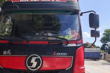 二手陕汽重卡 德龙L5000 240马力 4X2 6.8米仓栅式载货车(国六) 单桥 潍柴二手载货车 黄牌图片
