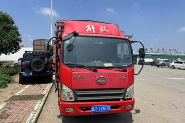 二手解放 虎VN 110马力 4.16米单排仓栅式载货车(国五) 单桥 全柴二手载货车 蓝牌
