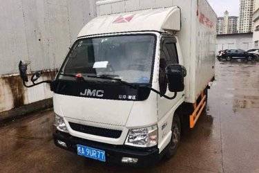二手江铃 顺达窄体 116马力 3.7米单排厢式轻卡(国五) 单桥 江铃二手载货车 蓝牌图片
