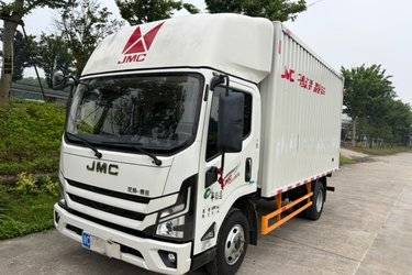 二手江铃 全新凯运蓝鲸 普通款 152马力 4.2米单排厢式轻卡(宽体)(国六) 单桥 江铃二手载货车 蓝牌图片