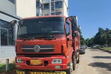 二手东风商用车 天锦中卡 220马力 6X2 4.8米自卸车(薄顶)(国五) 前四后四 玉柴二手自卸车 黄牌