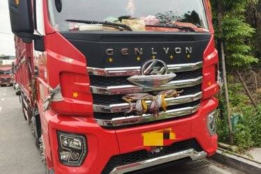 二手上汽红岩 杰狮C6 重载版 460马力 8X4 9.6米栏板载货车(国六) 前四后八 康明斯二手载货车 黄牌