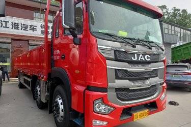 二手江淮 格尔发K5W重卡 290马力 6X2 9.5米翼开启厢式载货车(国六) 前四后四 锡柴二手载货车 黄牌