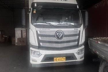 二手福田 欧航R系 240马力 4X2 7.8米厢式载货车(国六) 单桥 福田康明斯二手载货车 黄牌图片