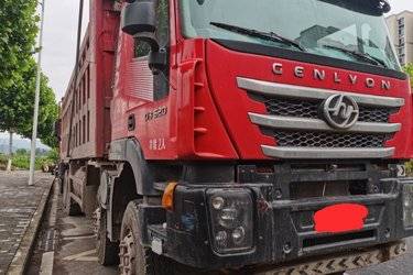 二手上汽红岩 杰狮C500重卡 重载版 520马力 8X4 8.3米自卸车(国五) 前四后八 上菲红二手自卸车 黄牌