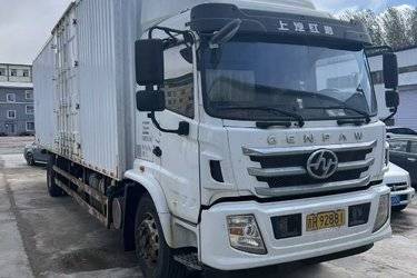 二手上汽红岩 杰豹 标载版 245马力 4X2 9.8米厢式载货车(国五) 单桥 上菲红二手载货车 黄牌图片
