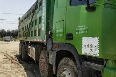 二手福田 欧曼GTL 9系重卡 430马力 8X4 7.6米自卸车(国五) 前四后八 潍柴二手自卸车 黄牌图片