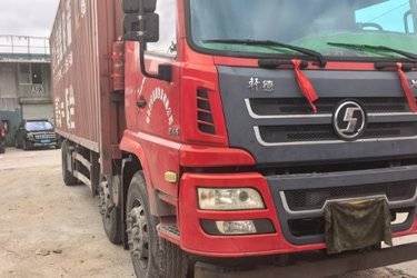 二手陕汽商用车 轩德X6中卡 245马力 6X2 9.6米厢式载货车(国五) 前四后四 潍柴二手载货车 黄牌图片