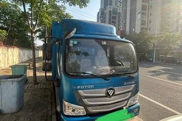 二手福田 欧马可S3系 131马力 3.83米排半仓栅式轻卡(国五) 单桥 重庆康明斯二手载货车 蓝牌