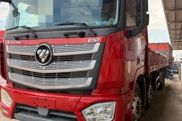 二手福田 欧曼EST 6系重卡 360马力 8X4 9.45米栏板载货车(国五) 前四后八 福田康明斯二手载货车 黄牌图片